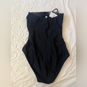Jcrew nwt black one piece swimsuit